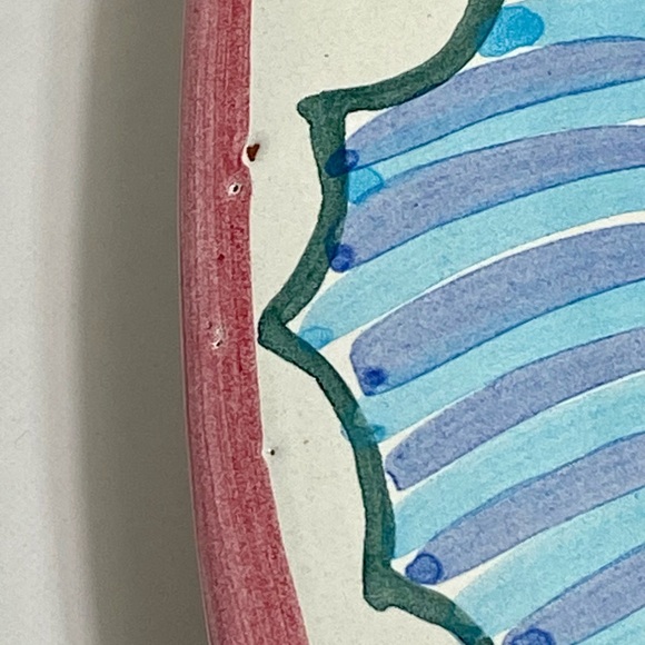 Mackenzie-Childs Large 18.5" Fish Story Platter/Wall Hanging 2008 Rare w/Sticker - Picture 13 of 13